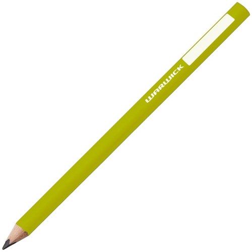 Warwick HB Jumbo Pencil With Nameplate Assorted Colours