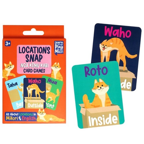 Game Snap Te Reo Maori Locations Cards, Pack of 40