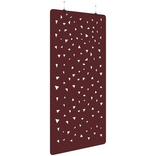 Sonic Acoustic Hanging Screen 1200x2250mm Shard Maroon