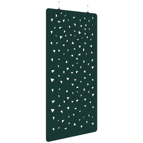 Sonic Acoustic Hanging Screen 1200x2250mm Shard Peacock Green
