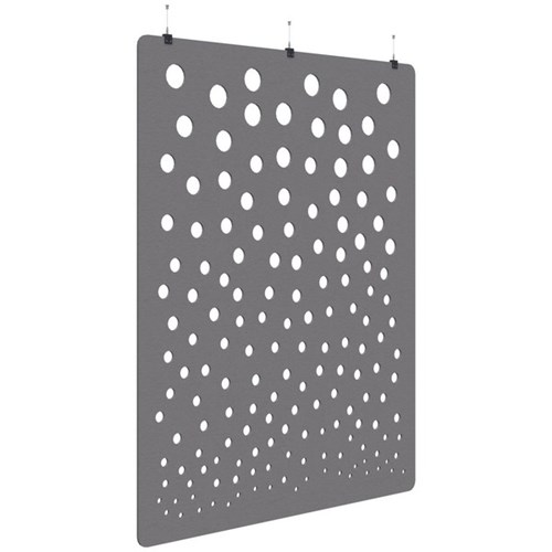 Sonic Acoustic Hanging Screen 1800x2250mm Bubble Grey
