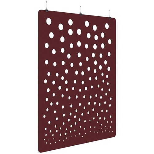 Sonic Acoustic Hanging Screen 1800x2250mm Bubble Maroon