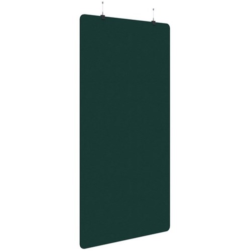 Sonic Acoustic Hanging Screen 1200x2250mm Plain Panel Peacock Green