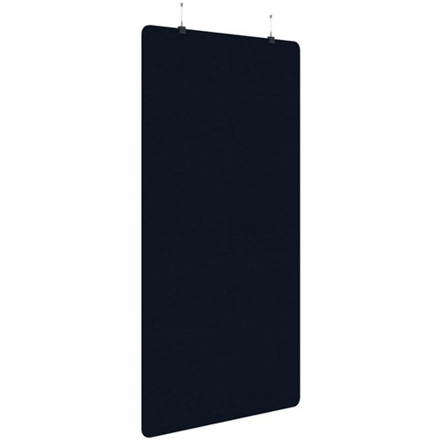 Sonic Acoustic Hanging Screen 1200x2250mm Plain Panel Dark Blue