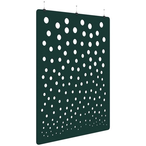 Sonic Acoustic Hanging Screen 1800x2250mm Bubble Peacock Green