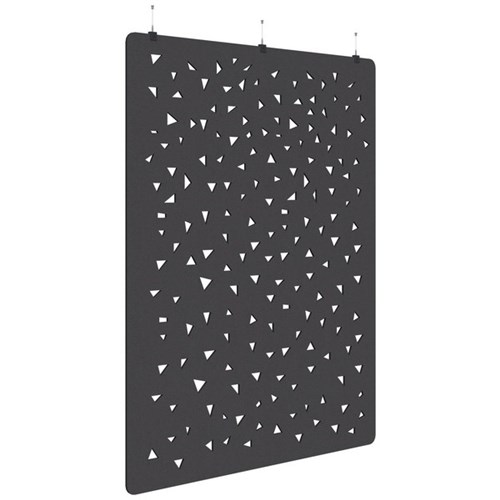 Sonic Acoustic Hanging Screen 1800x2250mm Shard Charcoal Grey