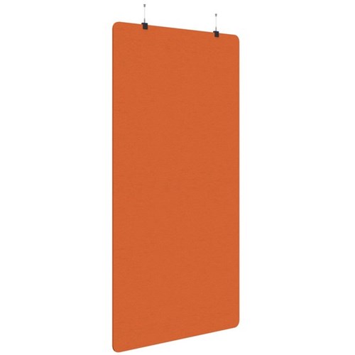 Sonic Acoustic Hanging Screen 1200x2250mm Plain Panel Orange