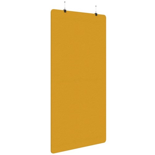 Sonic Acoustic Hanging Screen 1200x2250mm Plain Panel Yellow