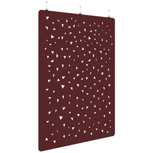 Sonic Acoustic Hanging Screen 1800x2250mm Shard Maroon