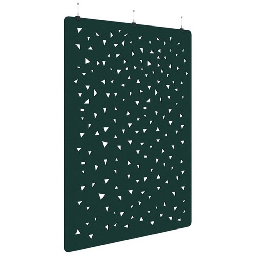 Sonic Acoustic Hanging Screen 1800x2250mm Shard Peacock Green