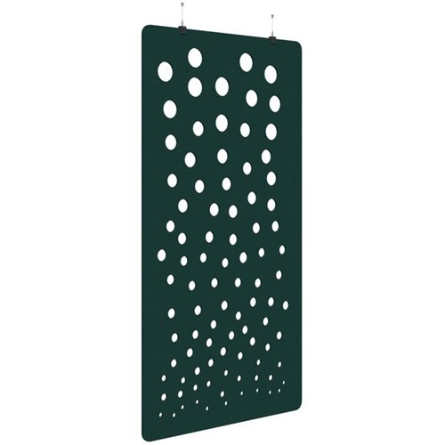 Sonic Acoustic Hanging Screen 1200x2250mm Bubble Peacock Green