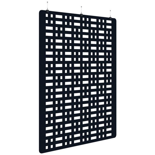 Sonic Acoustic Hanging Screen 1800x2250mm Grid Dark Blue