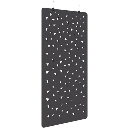 Sonic Acoustic Hanging Screen 1200x2250mm Shard Charcoal Grey