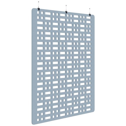 Sonic Acoustic Hanging Screen 1800x2250mm Grid Pacific Blue