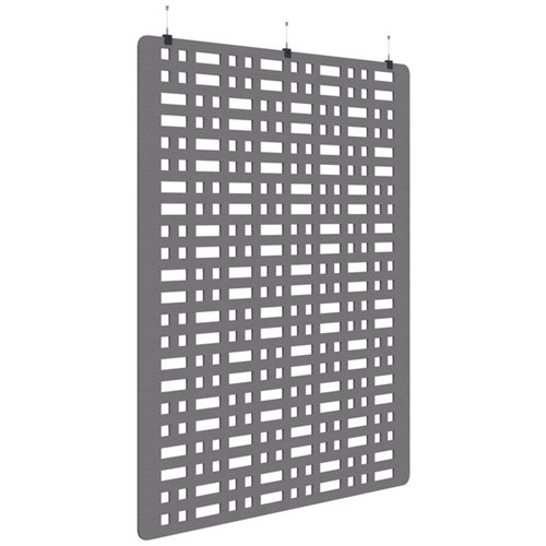 Sonic Acoustic Hanging Screen 1800x2250mm Grid Grey