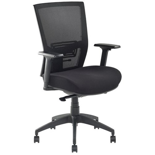 Advanced Air Plus 2 Task Chair Mesh Back with Arms Black