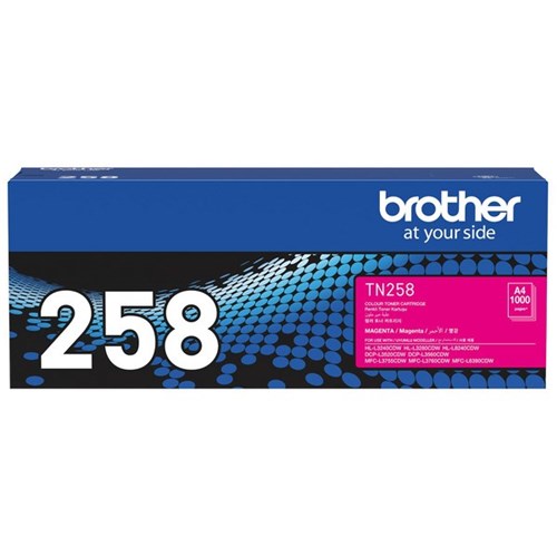 Brother TN258M Magenta Laser Toner Cartridge