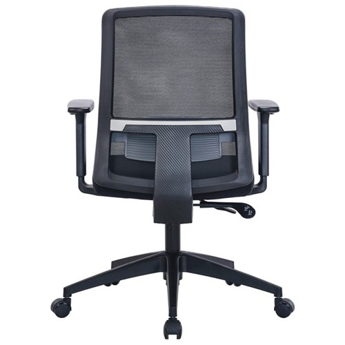 Mondo Zone Synchro Mesh Back Chair with Arms Black