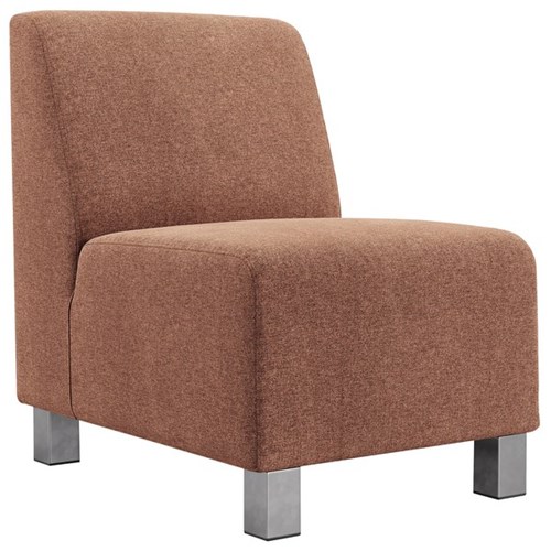 FurnNZ Apollo Single Seater Sofa Chair Hawthorn Fabric/Earth