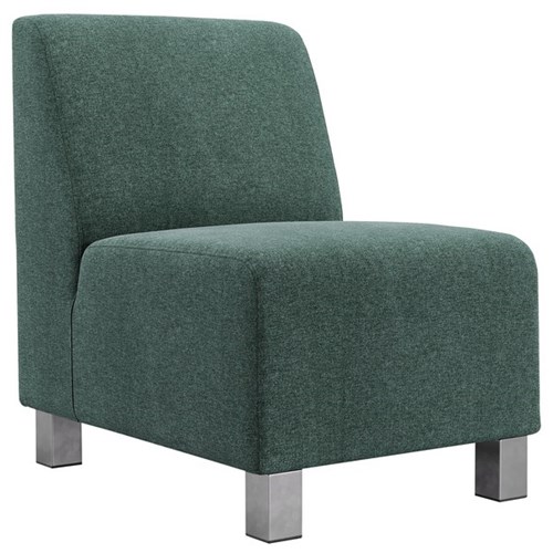 FurnNZ Apollo Single Seater Sofa Chair Hawthorn Fabric/Forest