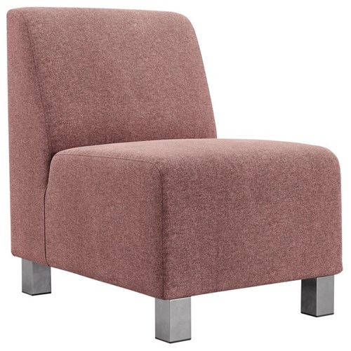 FurnNZ Apollo Single Seater Sofa Chair Hawthorn Fabric/Rosewood