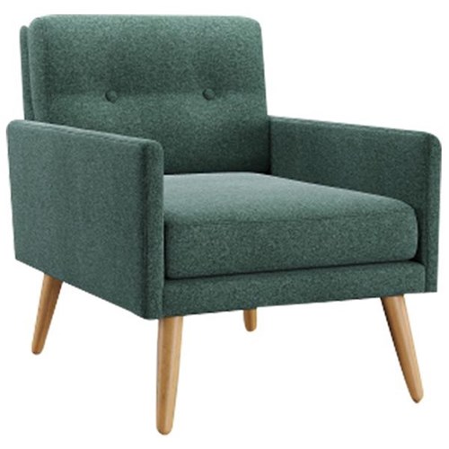 Frankie Slim Chair Hawthorn Fabric/Forest