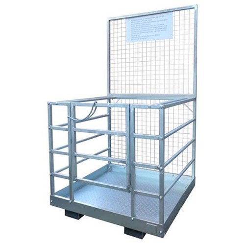 BlueAnt Forklift Safety Access Cage 1080x1150x2000mm Silver