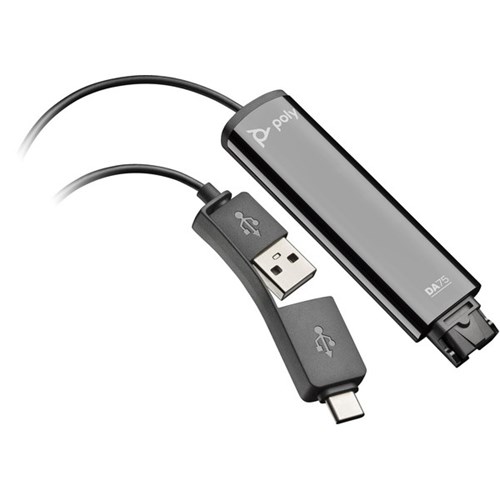 Poly DA75 USB to QD Headset Adaptor