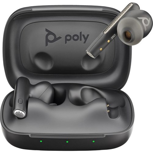 Poly Voyager Free 60 UC Earbuds with BT700 USB-C Adaptor & Basic Charge Case Carbon Black