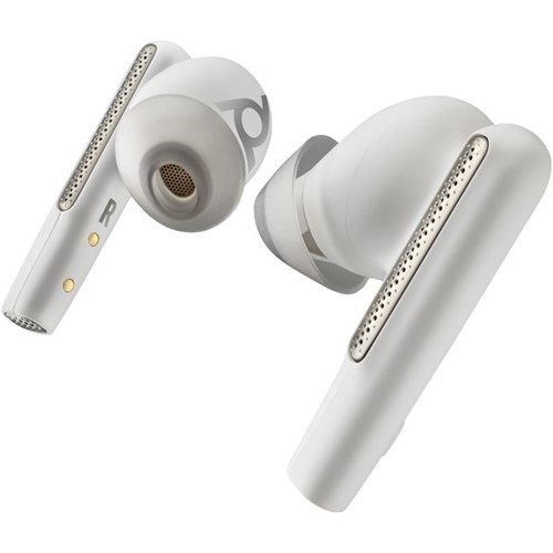 Poly Voyager Free 60 UC Earbuds with BT700 USB-A Adaptor & Basic Charge Case White Sand