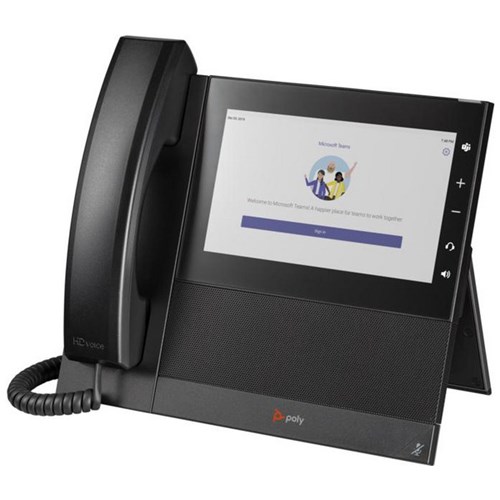 Poly CCX 600 MS With Open SIP and PoE-enabled Business Media Phone Black