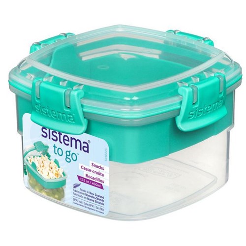 Sistema Snacks To Go Container 400ml Assorted Colours