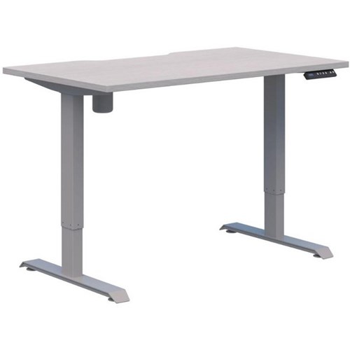 Switch One Electric Height Adjustable Desk 1200x700mm Silver Strata/Silver 