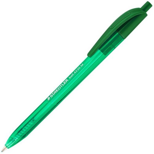 Staedtler Green Triangular Ballpoint Pen 1.0mm Medium Tip