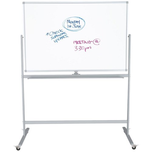 Boyd Visuals Acrylic Pivoting Mobile Whiteboard 1500 x 1200mm