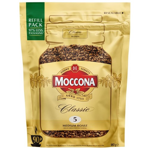 Moccona Classic Freeze Dried Instant Coffee Medium Roast 180g