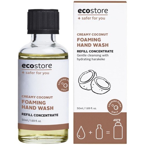 ecostore Foaming Hand Wash Concentrate Refill Creamy Coconut 50ml