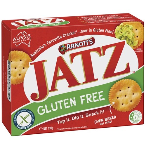 Arnotts Jatz Crackers Gluten Free 130g
