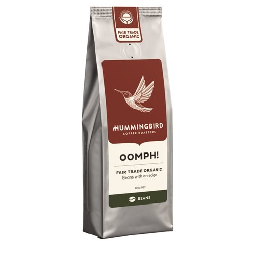 Hummingbird Oomph Fair Trade Coffee Beans 200g
