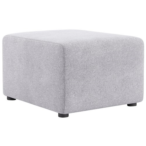 Comfy Ottoman Hawthorn Fabric/Silver