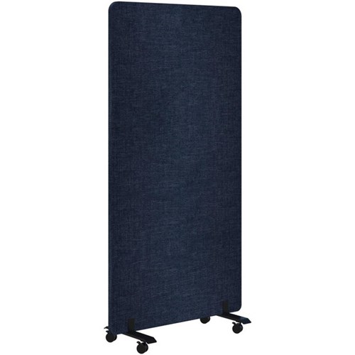 Edge Free-Standing Mobile Screen 900x1200mm Keylargo Denim