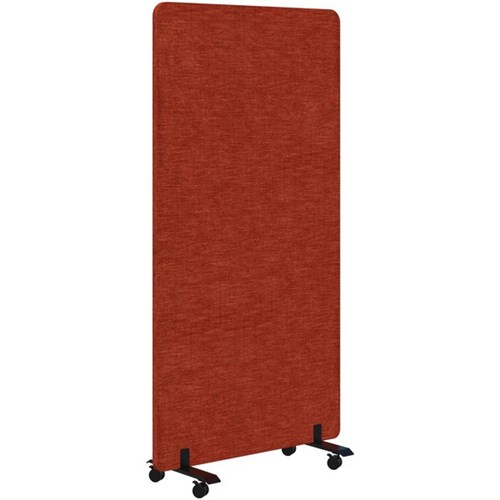 Edge Free-Standing Mobile Screen 1200x1500mm Keylargo Paprika