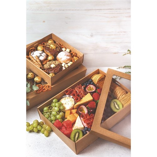 Alfresco Kraft Catering Box Large Brown, Carton of 50