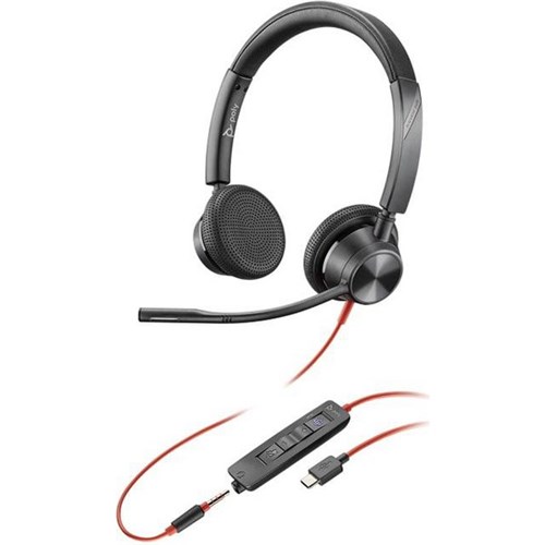 Poly Blackwire 3325 MS Mono USB-C Wired Headset