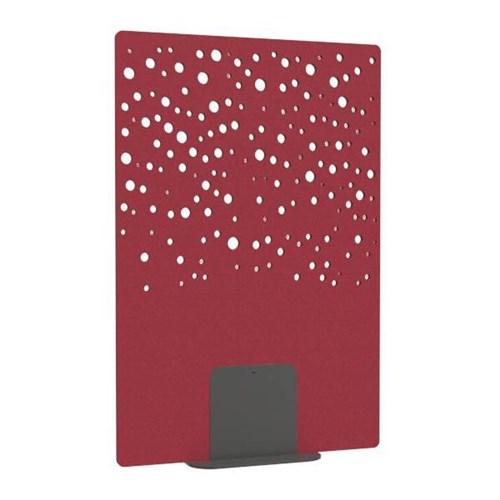 Satori Acoustic Divider Screen 1200x1800mm Bubbles Wine