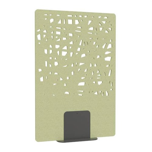 Satori Acoustic Divider Screen 1200x1800mm Cross Leaf Green