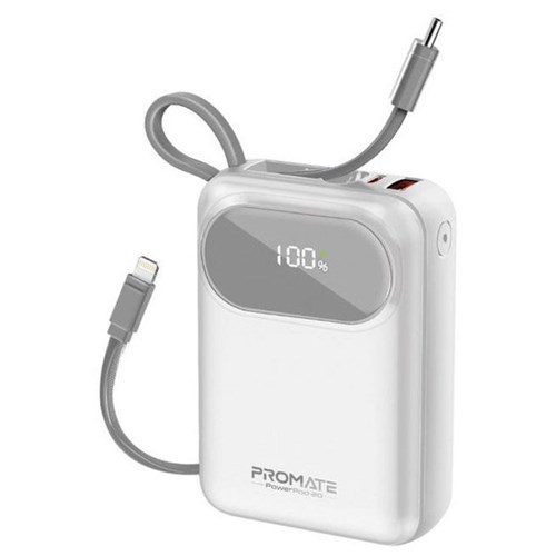 Promate Ultra Compact SuperSpeed Powerbank 35W 20000mAh White