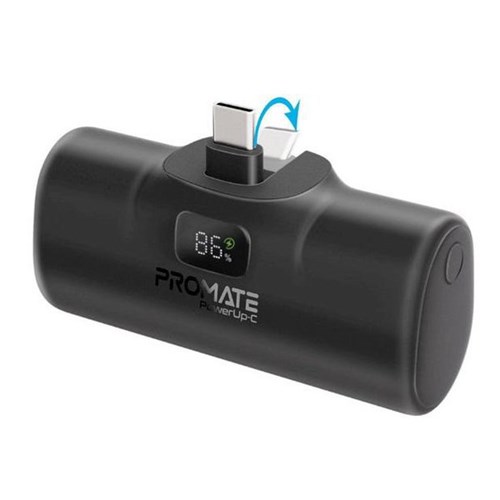 Promate Ultra Compact USB-C Powerbank 20W 5000mAh Black