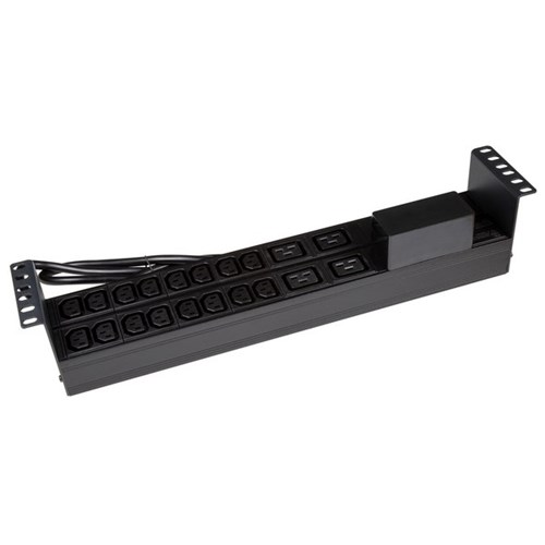 Dynamix 2RU 20 Outlet Horizontal Power Rail (16x 10A IEC C13 & 4x 16A IEC C19) 16 Amp