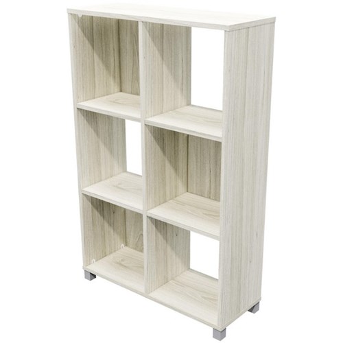 Cubby Hole Storage Unit 6 Cube 800x300x1250mm Coastal Elm